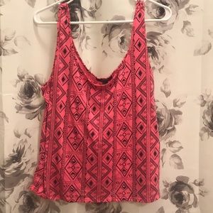 Aztec Print Crop Top